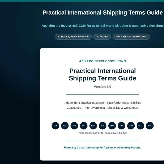 Practical International Shipping Terms Guide