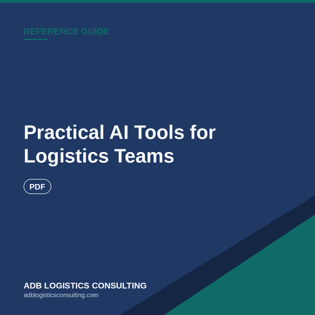 Practical AI Tools for Logistics Teams — Reference Guide